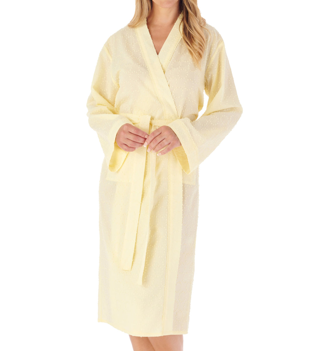 Ladies yellow dressing gown hotsell