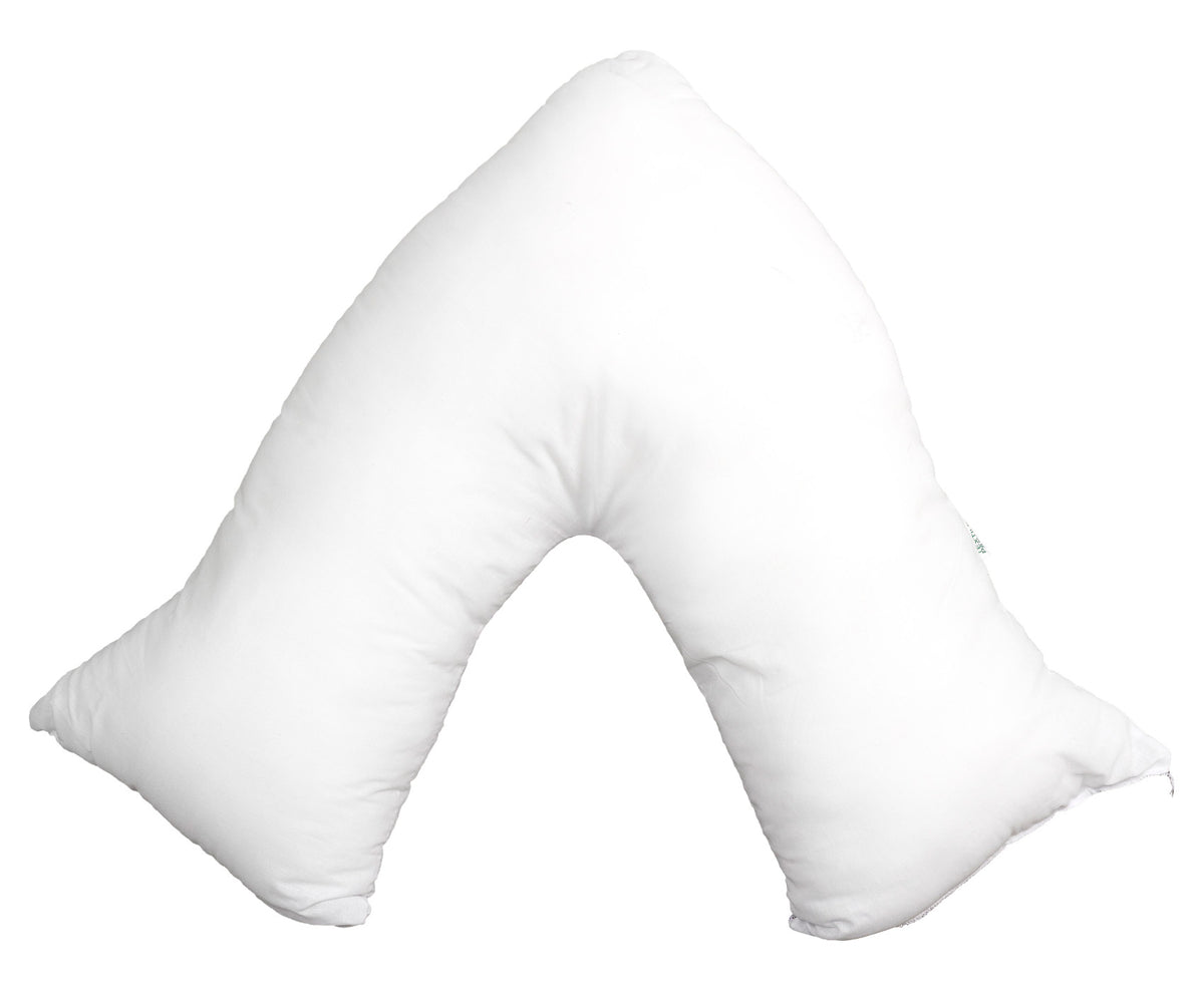 V shaped back support clearance pillow