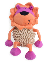 Load image into Gallery viewer, Petface Buddies Lionel Lion Plush Squeaky Shaggy Dog Toy