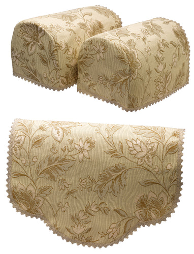 Tapestry Pair of Arm Caps & Chair Backs Set (Beige)