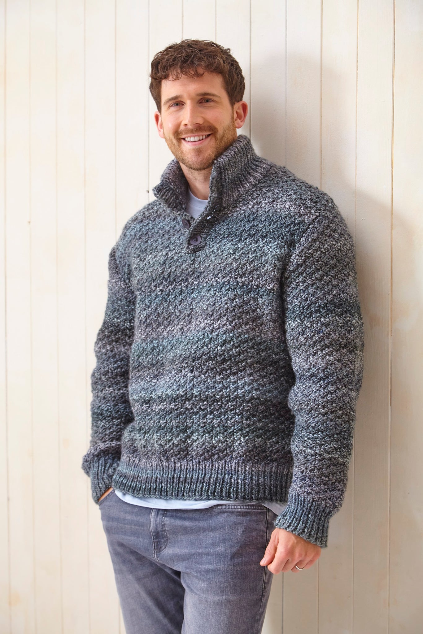 King Cole Knitting Pattern Mens Chunky Sweater Jumper 6242 Classic Home Store