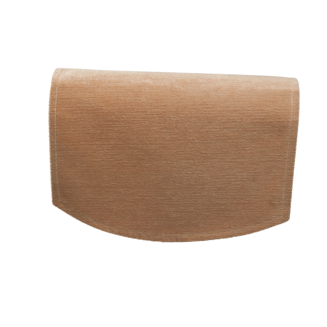 Plain Soft Touch Chenille Round Arm Caps or Chair Backs (Various Colours)