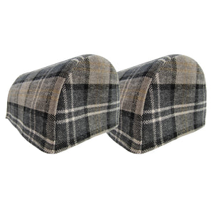 Balmoral Check Chenille Arm Caps & Chair Back Set (4 Colours)