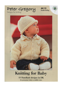 Peter Gregory Knitting Booklet AK21 Premature Babies toddler Outfits