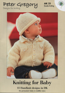 Peter Gregory Knitting Booklet AK21 Premature Babies toddler Outfits