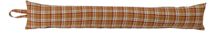 Poly Wool Checked Fabric Draught Excluder (3 Colours)