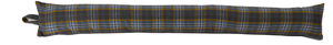 Poly Wool Checked Fabric Draught Excluder (3 Colours)