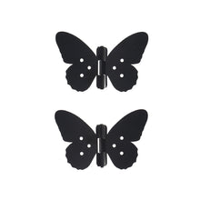 Load image into Gallery viewer, Black Butterfly Door Hinges (2 Designs)