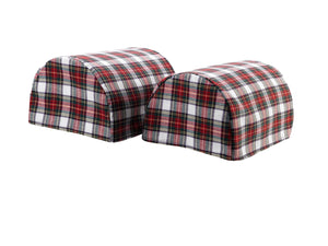 Tartan Pair of Arm Caps or Chair Back (3 Colours)