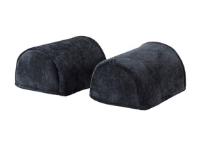 Chenille Velvet Round Arm Caps or Chair Backs (Various Colours)