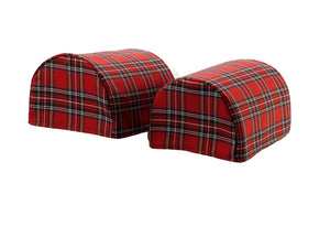 Tartan Pair of Arm Caps or Chair Back (5 Colours)