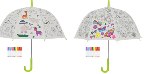 Fallen Fruits Kids Umbrella Colour Your Own Flowers & Butterflies, Jungle or Birds