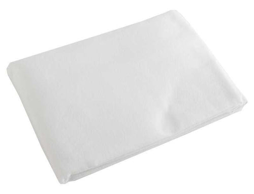 Flannelette Flat Sheet White (Single)