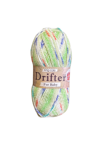 King Cole Drifter for Baby Double Knit Yarn 100g Spearmint 1377