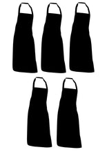 Load image into Gallery viewer, Black Full Apron Professional Chefs (Pack of 1 or 5)