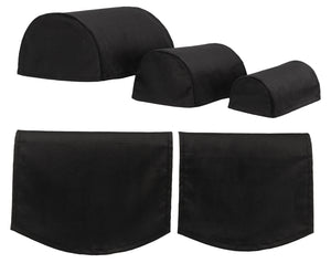 Corduroy Round Arm Caps or Chair Backs (3 Colours)