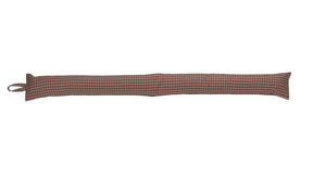 Draught Excluder Coral & Grey Check (5 Sizes)