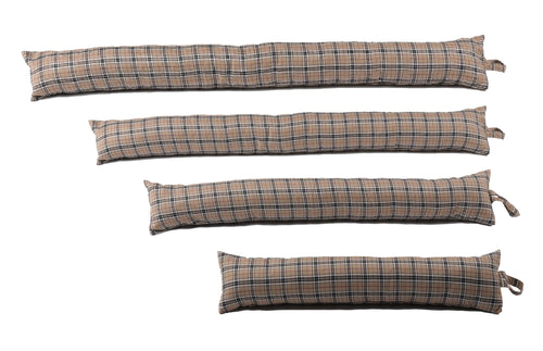 Caramel Thompson Tartan Check Draught Excluder (4 Sizes)