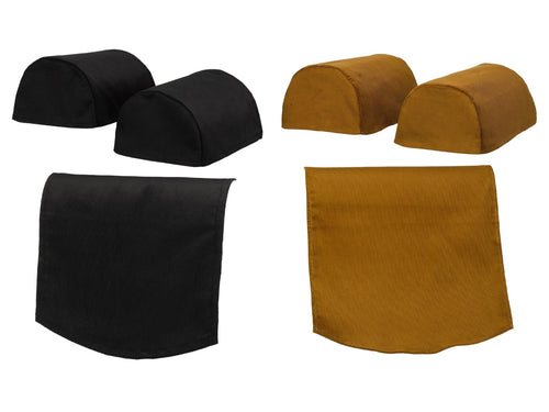 Corduroy Round Arm Caps & Chair Back Set (2 Colours)