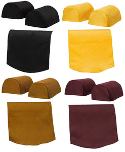 Corduroy Round Arm Caps & Chair Back Set (2 Colours)