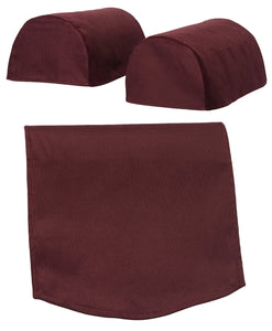 Corduroy Round Arm Caps & Chair Back Set (2 Colours)