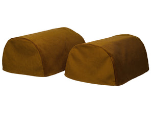 Corduroy Round Arm Caps or Chair Backs (3 Colours)