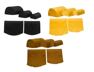 Corduroy Round Arm Caps or Chair Backs (3 Colours)