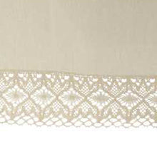 Load image into Gallery viewer, Cotton Arm Caps &amp; Chair Backs Set with Lace Trim (Cream)