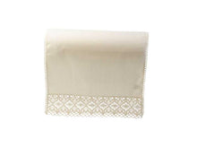 Load image into Gallery viewer, Cotton Arm Caps &amp; Chair Backs Set with Lace Trim (Cream)