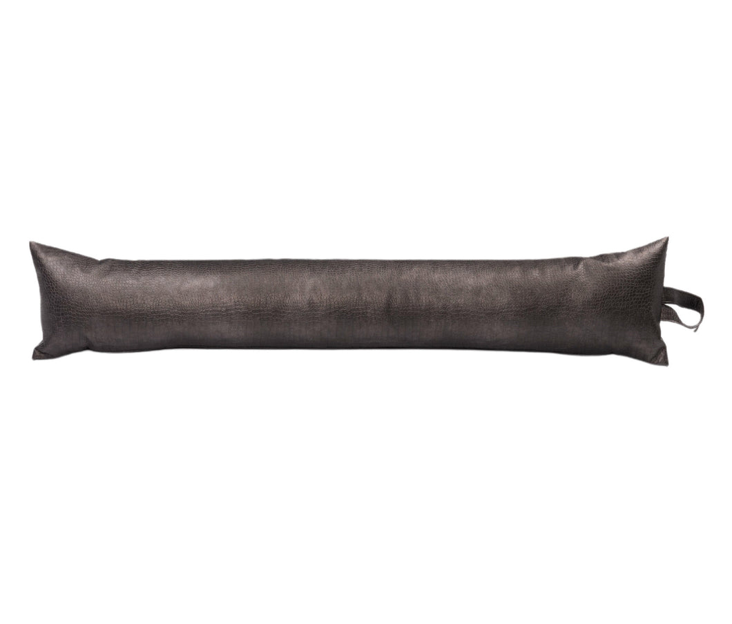 Faux Leather Look Crocodile Fabric Draught Excluder (6 Sizes)