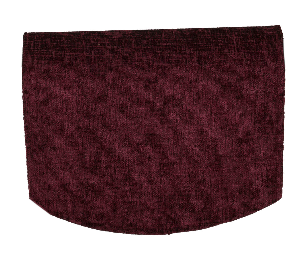 Crushed Velvet Chenille Round Arm Caps or Chair Backs (Various Colours)