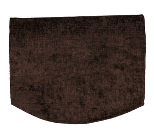 Crushed Velvet Chenille Round Arm Caps or Chair Backs (Various Colours)