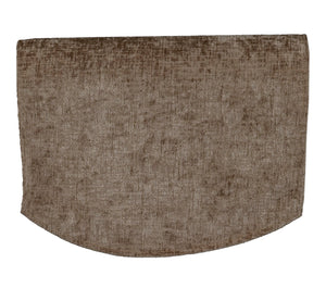 Crushed Velvet Chenille Round Arm Caps or Chair Backs (Various Colours)