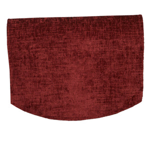 Crushed Velvet Chenille Round Arm Caps or Chair Backs (Various Colours)