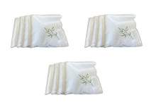 Load image into Gallery viewer, Embroidered Sprig Design Table Napkins 18&quot; x 18&quot; (4 Colours)