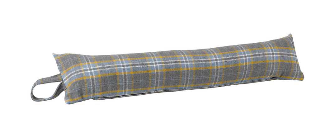 Poly Wool Checked Fabric Draught Excluder (3 Colours)