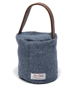 Harris Tweed 100% Pure New Wool Doorstop Cover with Leather Handle