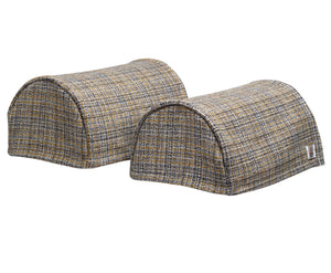 Harris Tweed Round Arm Caps or Chair Backs (Various Colours)