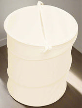 Load image into Gallery viewer, Cream Collapsible Laundry Basket - 44cm Diameter