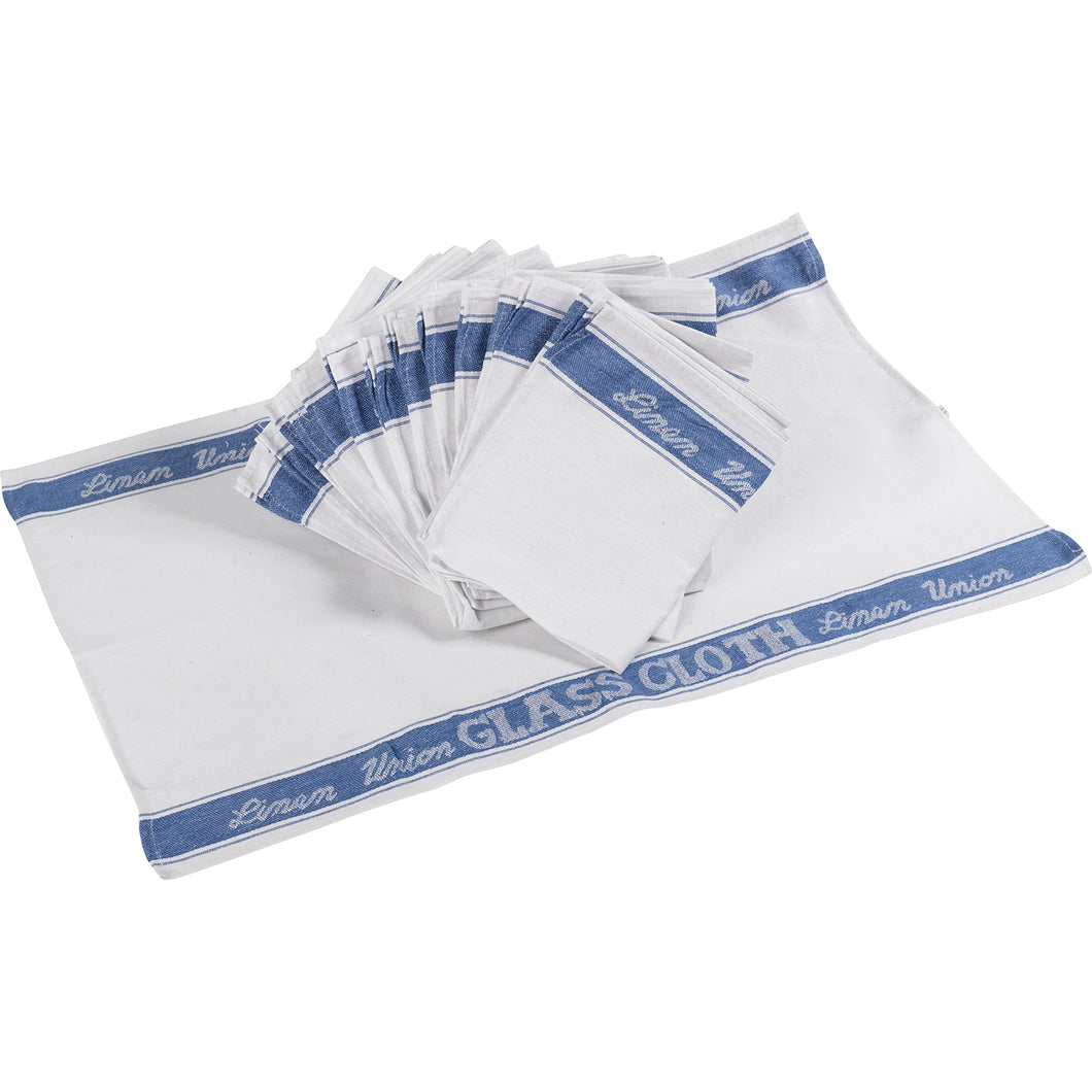 Linen Union VL Catering Glass Cloths (Blue, Green or Red)