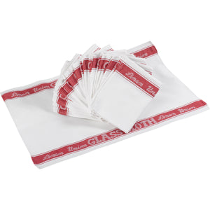 Linen Union VL Catering Glass Cloths (Blue, Green or Red)