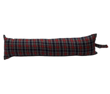 Load image into Gallery viewer, Black Stewart Mini Tartan Check Draught Excluder (6 Sizes)