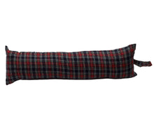 Load image into Gallery viewer, Black Stewart Mini Tartan Check Draught Excluder (6 Sizes)