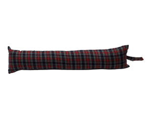 Black Stewart Mini Tartan Check Draught Excluder (6 Sizes)