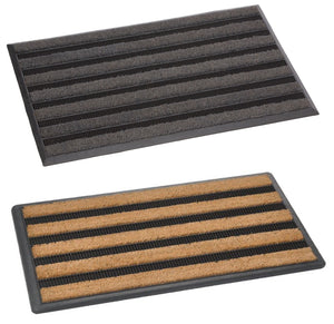 Rockall Coir Ridges & Rubber Scraper Pins Mat 75cm x 45cm (2 Colours)