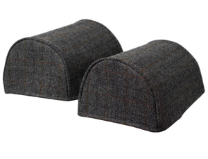 Harris Tweed Round Arm Caps or Chair Backs (Various Colours)