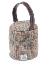 Load image into Gallery viewer, Harris Tweed 100% Pure New Wool Doorstop Cover with Leather Handle