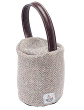 Load image into Gallery viewer, Harris Tweed 100% Pure New Wool Doorstop Cover with Leather Handle