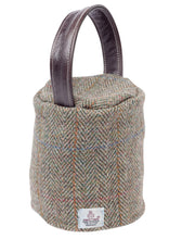 Load image into Gallery viewer, Harris Tweed 100% Pure New Wool Doorstop Cover with Leather Handle