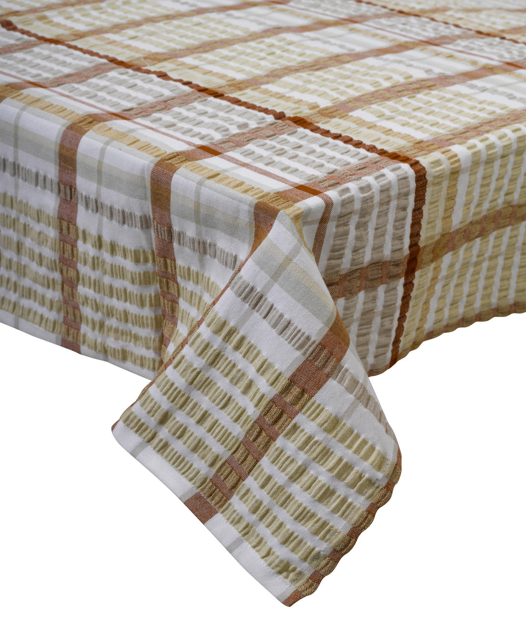 Pack of 4 Seersucker Check 100% Cotton Napkins 18 x 18 (Various Colours)